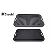 Rectangle 20inch Gusseisen doppelseitigen Grill und Bratpfanne